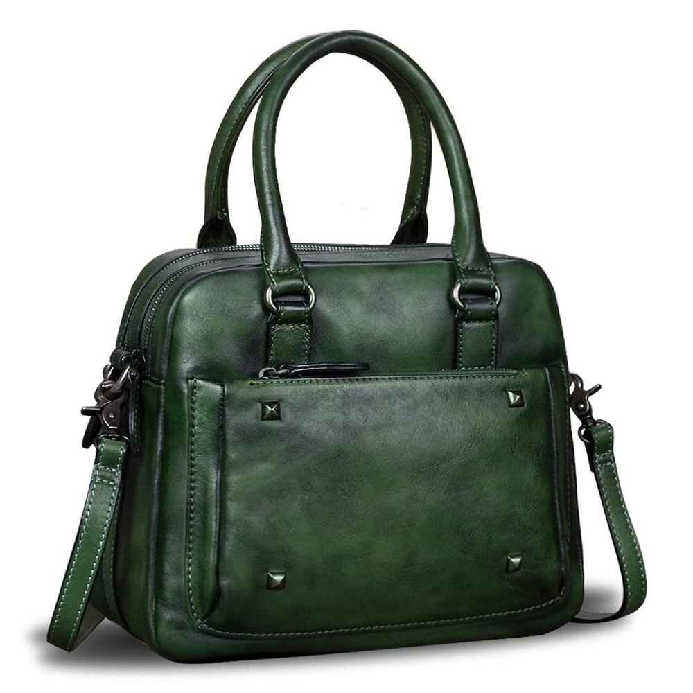 Genuine Leather Satchels Top Handle Bags Handmade Vintage Crossbody :D